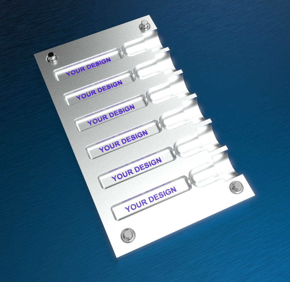 Injection Port File (3 in - 6 in ) - Individual Injection port ( 1 - 6 cavities ) – WU Molds